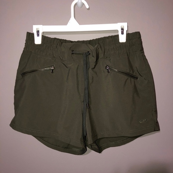 Champion Pants - Champion Running Shorts Size Large Green